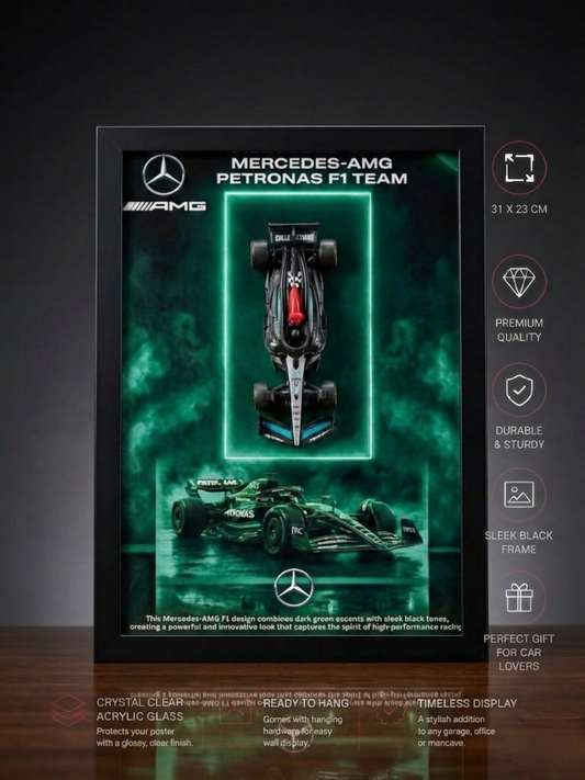 Bburagos Scuderia Ferrari F1 Diecast Car Frame Art-A4