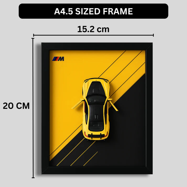 BMW M Performance Series Diecast Car Frame - 3D Wall Art