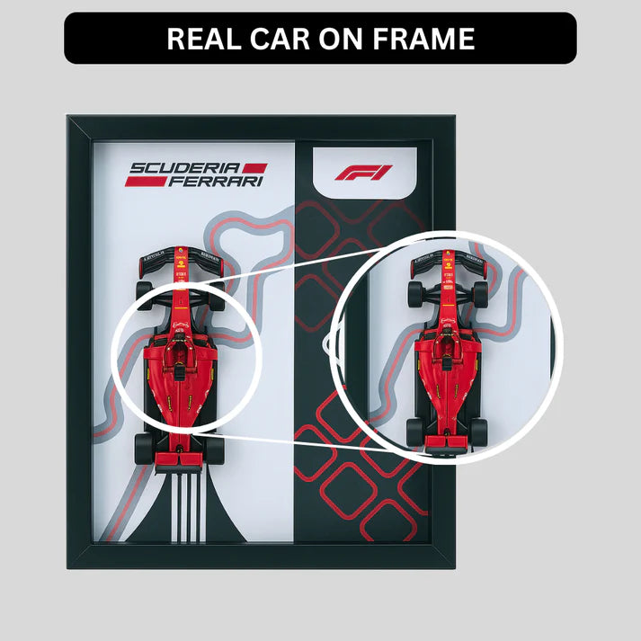Bburagos Scuderia Ferrari F1 Diecast Car Frame 1:43 – 3D Wall Art