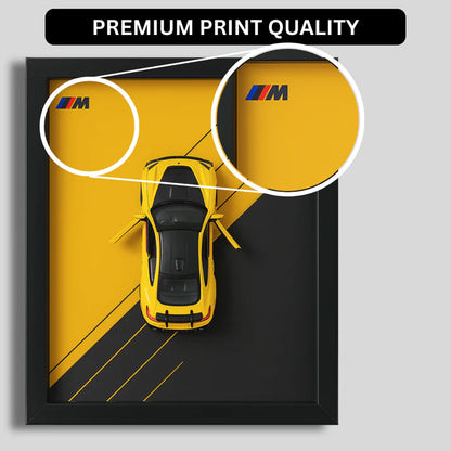 BMW M Performance Series Diecast Car Frame - 3D Wall Art