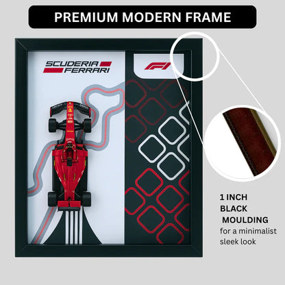 Bburagos Scuderia Ferrari F1 Diecast Car Frame 1:43 – 3D Wall Art