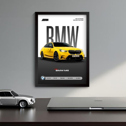 Framed BMW G90 M5 A4 Sized (31 x 23 cm)