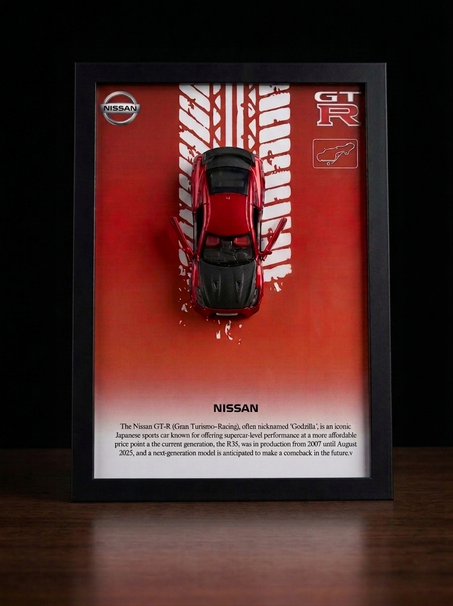 Nissan GT-R  Frame  Art-A4(31x23)