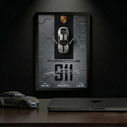 Porsche 911  Frame Art-A4(31x23)