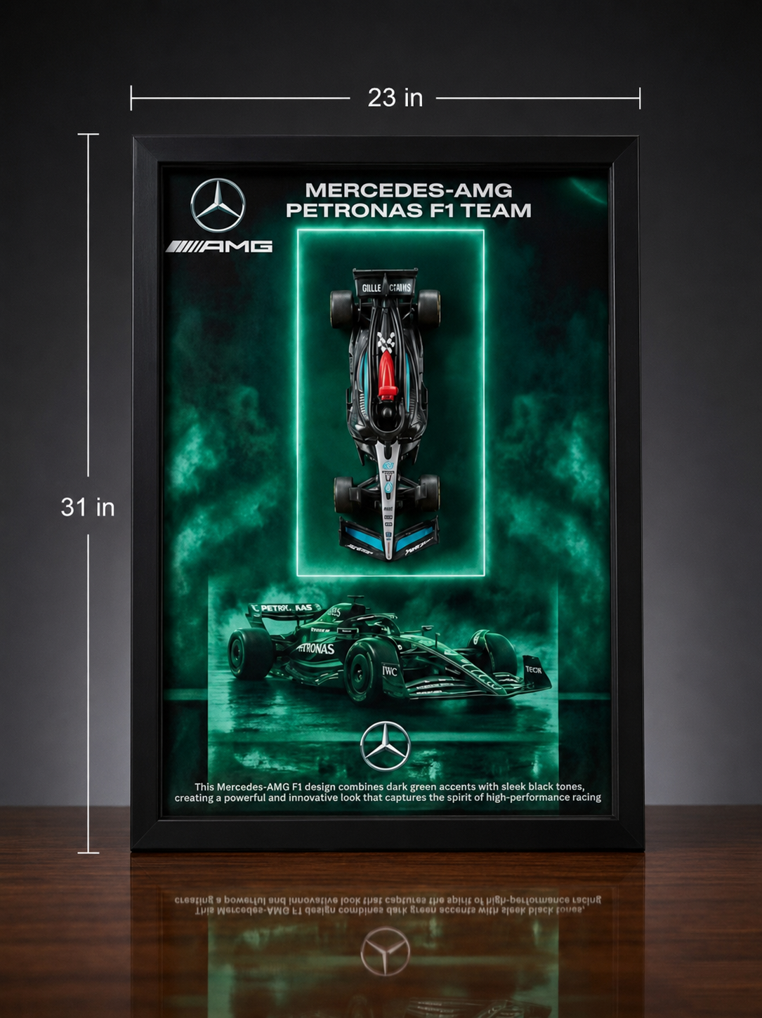 Bburagos Scuderia Ferrari F1 Diecast Car Frame Art-A4