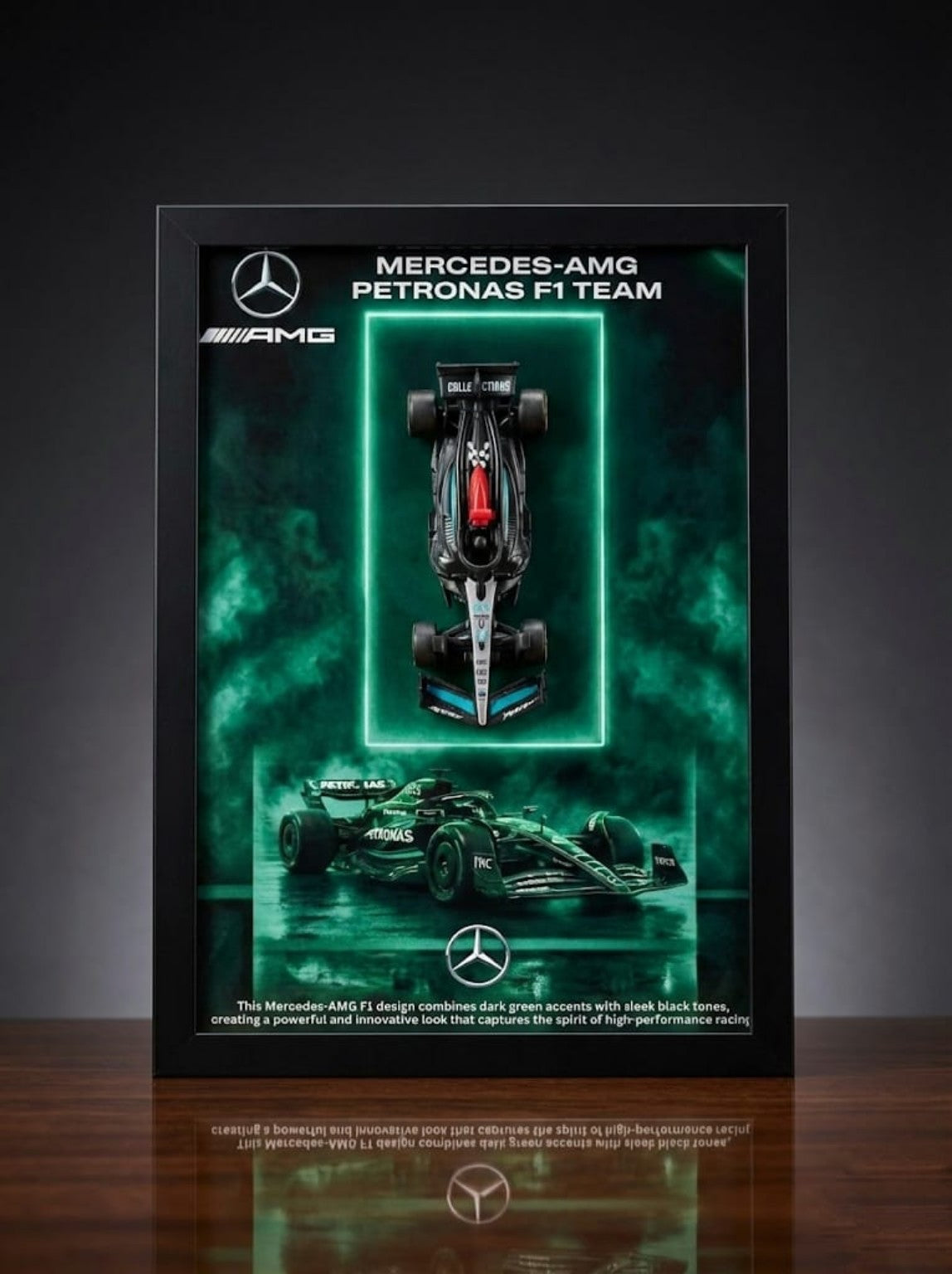 Bburagos Scuderia Ferrari F1 Diecast Car Frame Art-A4