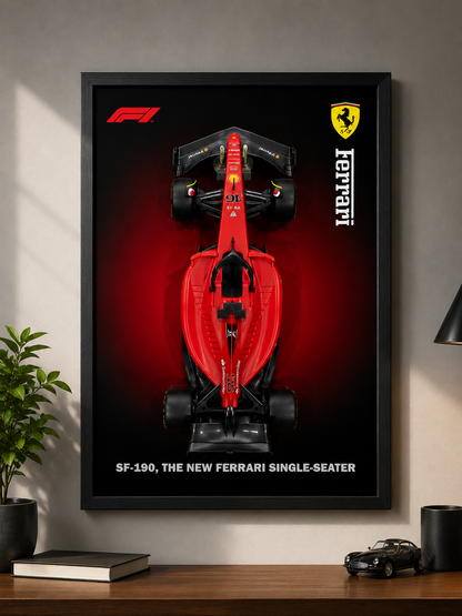 Bburagos Scuderia Ferrari F1 Diecast Car Frame - Non Licensed model