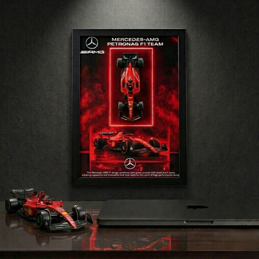 Bburagos Scuderia Ferrari F1 Diecast Car Frame Art-A4