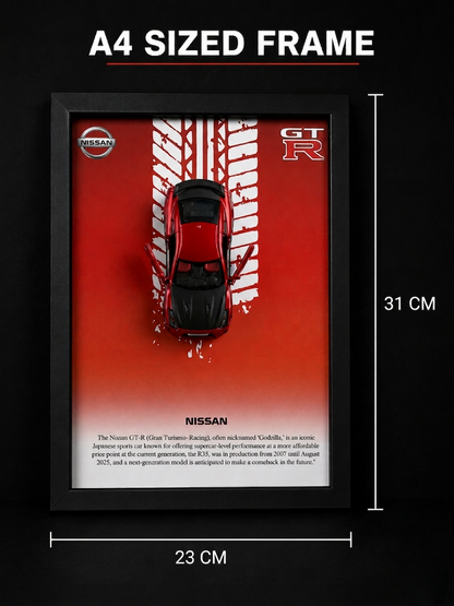Nissan GT-R  Frame  Art-A4(31x23)
