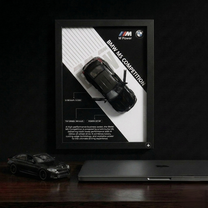 BMW M5 Premium Frame Art- A4 (31x23)