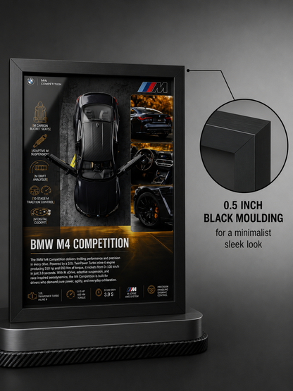 Premium BMW M4 Competition Frame Art-A4 (31x23)