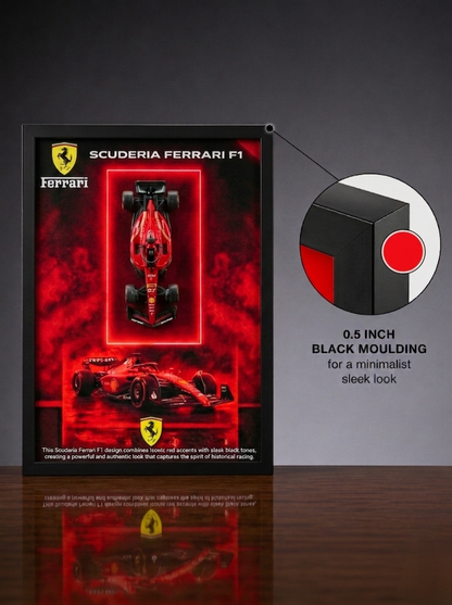 Bburagos Scuderia Ferrari F1 Diecast Car Frame Art-A4