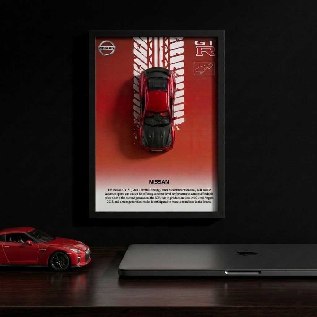 Nissan GT-R  Frame  Art-A4(31x23)