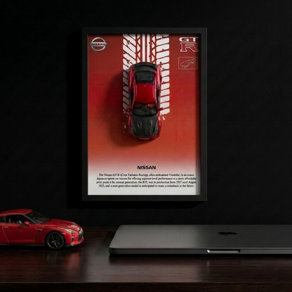 Nissan GT-R  Frame  Art-A4(31x23)