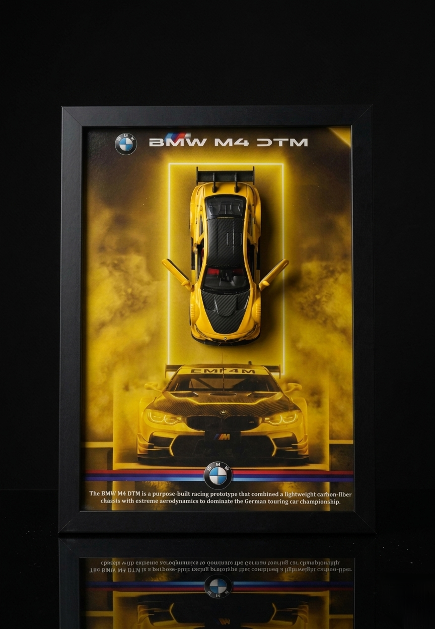 BMW M4 Series  Frame Art -A4