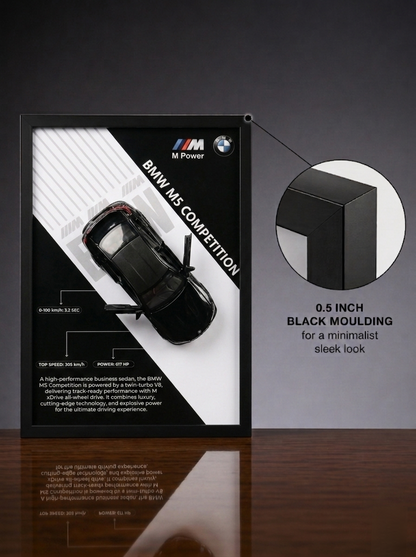 BMW M5 Premium Frame Art- A4 (31x23)