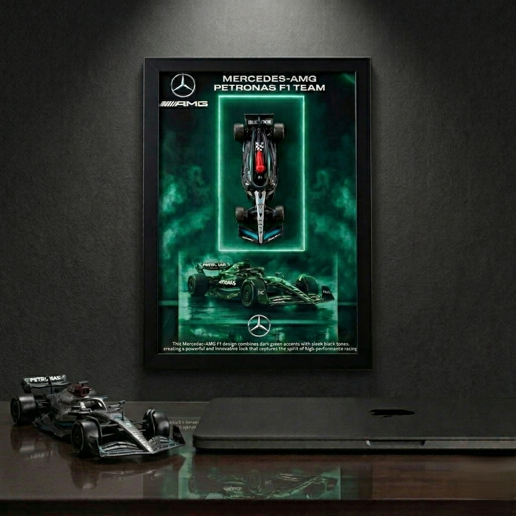 Bburagos Scuderia Ferrari F1 Diecast Car Frame Art-A4