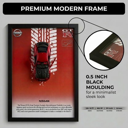 Nissan GT-R  Frame  Art-A4(31x23)