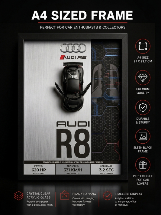 Audi R8 911  Frame Art-A4(31x23)