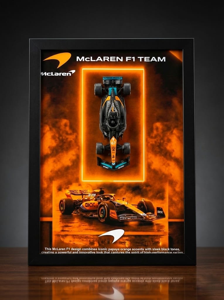 Bburagos Scuderia Ferrari F1 Diecast Car Frame Art-A4